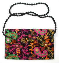 Cotton black handbag